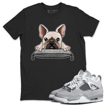 AJ4 Frozen Moments shirt to match jordans French Bulldog sneaker tees Crew Neck AJ4 Frozen Moments SNRT Sneaker Release Tees Unisex Casual Shirts Black 1 T-Shirt