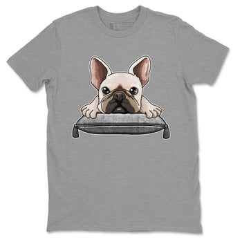 AJ4 Frozen Moments shirt to match jordans French Bulldog sneaker tees Crew Neck AJ4 Frozen Moments SNRT Sneaker Release Tees Unisex Casual Shirts Heather Grey 2 T-Shirt