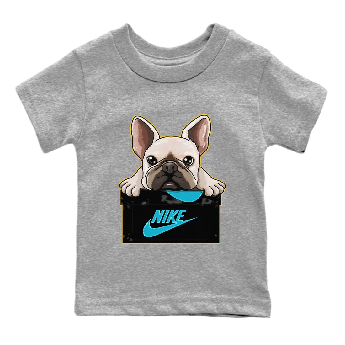 Jordan 5 Aqua Sneaker Match Tees French Bulldog Sneaker Tees Jordan 5 Aqua Sneaker Release Tees Kids Shirts