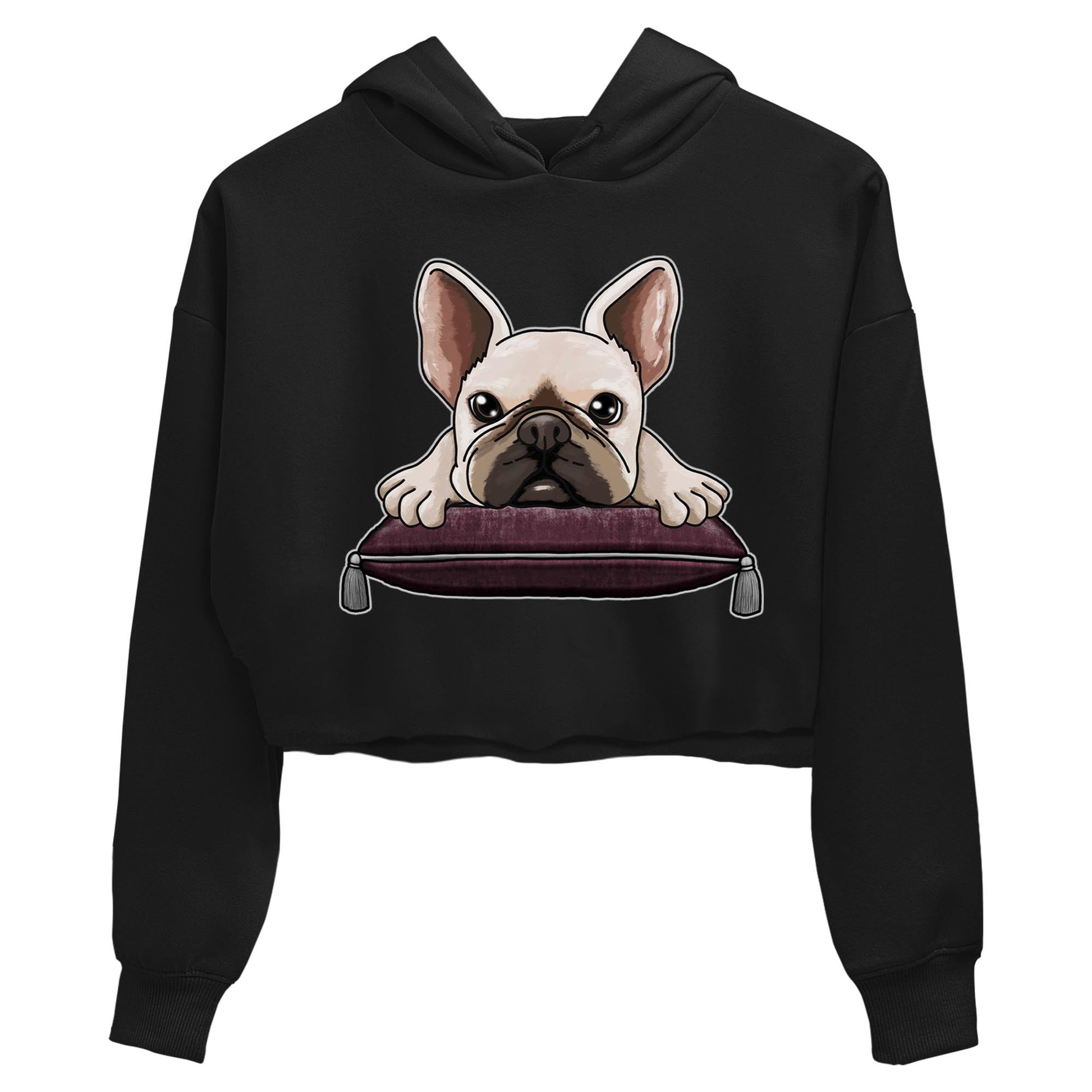 Jordan 5 Burgundy shirt to match jordans French Bulldog sneaker tees Crew Neck AJ5 Burgundy SNRT Sneaker Release Tees Black 2 Crop T-Shirt