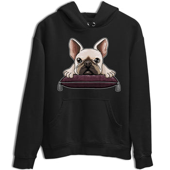 Jordan 5 Burgundy shirt to match jordans French Bulldog sneaker tees Crew Neck AJ5 Burgundy SNRT Sneaker Release Tees Unisex Casual Shirts Black 2 T-Shirt