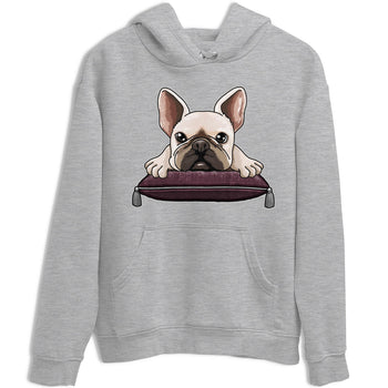 Jordan 5 Burgundy shirt to match jordans French Bulldog sneaker tees Crew Neck AJ5 Burgundy SNRT Sneaker Release Tees Unisex Casual Shirts Heather Grey 2 T-Shirt