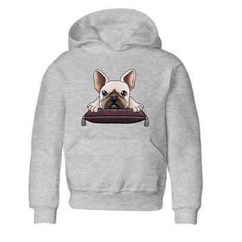 Jordan 5 Burgundy shirt to match jordans French Bulldog sneaker tees Crew Neck AJ5 Burgundy SNRT Sneaker Release Tees Baby Toddler Heather Grey 2 T-Shirt