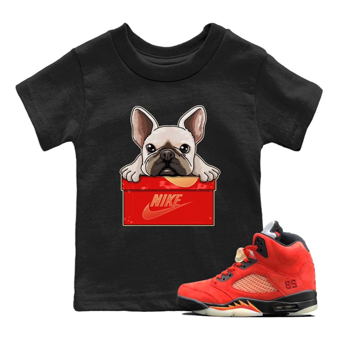Jordan 5 Mars For Her Sneaker Match Tees French Bulldog Sneaker Tees Jordan 5 Mars For Her Sneaker Release Tees Kids Shirts