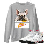 Jordan 7 Cardinal Sneaker Match Tees French Bulldog Sneaker Tees Jordan 7 Cardinal Sneaker Release Tees Unisex Shirts