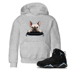 Air Jordan 7 Chambray shirt to match jordans French Bulldog sneaker tees AJ7 Chambray SNRT Sneaker Release Tees Baby Toddler Heather Grey 1 T-Shirt