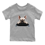 Air Jordan 7 Chambray shirt to match jordans French Bulldog sneaker tees AJ7 Chambray SNRT Sneaker Release Tees Baby Toddler Heather Grey 2 T-Shirt
