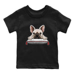 Air Jordan 7 White Infrared shirt to match jordans French Bulldog sneaker tees White Infrared 7s SNRT Sneaker Release Tees Baby Toddler Black 2 T-Shirt