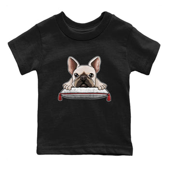 Air Jordan 7 White Infrared shirt to match jordans French Bulldog sneaker tees White Infrared 7s SNRT Sneaker Release Tees Baby Toddler Black 2 T-Shirt