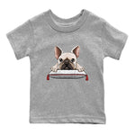 Air Jordan 7 White Infrared shirt to match jordans French Bulldog sneaker tees White Infrared 7s SNRT Sneaker Release Tees Baby Toddler Heather Grey 2 T-Shirt