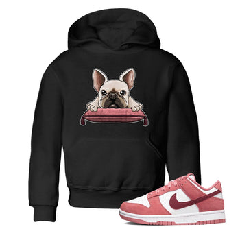 Dunk Valentine's Day shirt to match jordans French Bulldog sneaker tees Dunks Valentine's Day SNRT sneaker release tees baby toddler Black 1 cotton Shirt