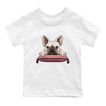 Dunk Valentine's Day shirt to match jordans French Bulldog sneaker tees Dunks Valentine's Day SNRT sneaker release tees baby toddler White 2 cotton Shirt