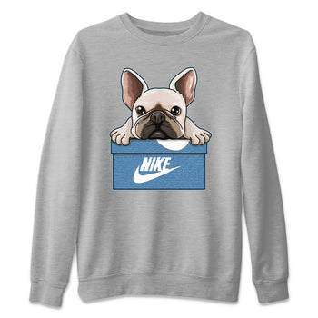 Jordan 1 Denim Sneaker Match Tees French Bulldog Sneaker Tees Jordan 1 Denim Sneaker Release Tees Unisex Shirts