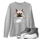 Jordan 12 Stealth Sneaker Match Tees French Bulldog Sneaker Tees Jordan 12 Stealth Sneaker Release Tees Unisex Shirts