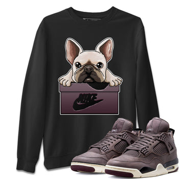 Jordan 4 A Ma Maniere Sneaker Match Tees French Bulldog Sneaker Tees Jordan 4 A Ma Maniere Sneaker Release Tees Unisex Shirts