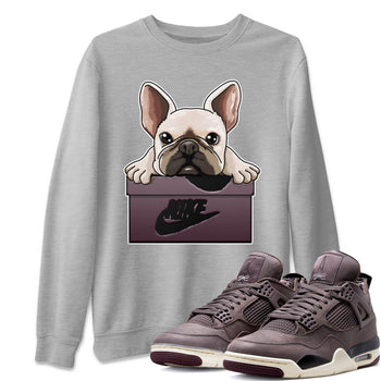Jordan 4 A Ma Maniere Sneaker Match Tees French Bulldog Sneaker Tees Jordan 4 A Ma Maniere Sneaker Release Tees Unisex Shirts