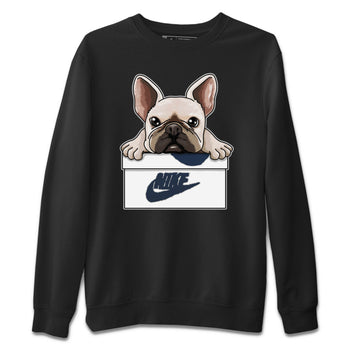 Jordan 4 Midnight Navy Sneaker Match Tees French Bulldog Sneaker Tees Jordan 4 Midnight Navy Sneaker Release Tees Unisex Shirts