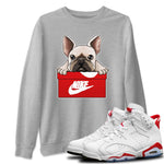 Jordan 6 Red Velvet Cookies Sneaker Match Tees French Bulldog Sneaker Tees Jordan 6 Red Velvet Cookies Sneaker Release Tees Unisex Shirts