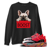 Yeezy 700 Hi-Res Red Sneaker Match Tees French Bulldog Sneaker Tees Yeezy 700 Hi-Res Red Sneaker Release Tees Unisex Shirts