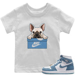 Jordan 1 Denim Sneaker Match Tees French Bulldog Sneaker Tees Jordan 1 Denim Sneaker Release Tees Kids Shirts