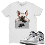 Jordan 1 Light Smoke Grey Sneaker Match Tees French Bulldog Sneaker Tees Jordan 1 Light Smoke Grey Sneaker Release Tees Unisex Shirts