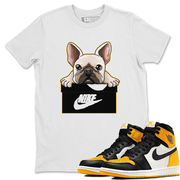 Jordan 1 Taxi Sneaker Match Tees French Bulldog Sneaker Tees Jordan 1 Taxi Sneaker Release Tees Unisex Shirts