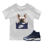 Jordan 11 Midnight Navy Sneaker Match Tees French Bulldog Sneaker Tees Jordan 11 Midnight Navy Sneaker Release Tees Kids Shirts