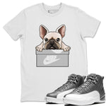 Jordan 12 Stealth Sneaker Match Tees French Bulldog Sneaker Tees Jordan 12 Stealth Sneaker Release Tees Unisex Shirts