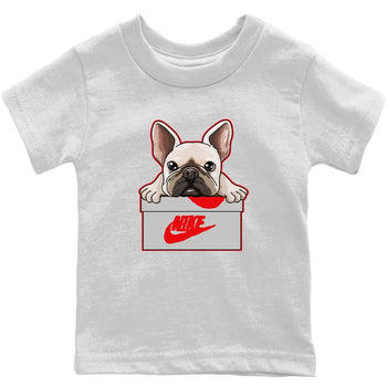 Jordan 3 Fire Red Sneaker Match Tees French Bulldog Sneaker Tees Jordan 3 Fire Red Sneaker Release Tees Kids Shirts