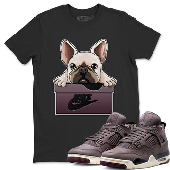 Jordan 4 A Ma Maniere Sneaker Match Tees French Bulldog Sneaker Tees Jordan 4 A Ma Maniere Sneaker Release Tees Unisex Shirts