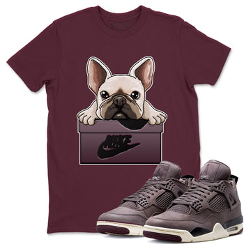 Jordan 4 A Ma Maniere Sneaker Match Tees French Bulldog Sneaker Tees Jordan 4 A Ma Maniere Sneaker Release Tees Unisex Shirts