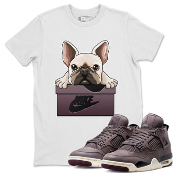Jordan 4 A Ma Maniere Sneaker Match Tees French Bulldog Sneaker Tees Jordan 4 A Ma Maniere Sneaker Release Tees Unisex Shirts