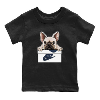 Jordan 4 Midnight Navy Sneaker Match Tees French Bulldog Sneaker Tees Jordan 4 Midnight Navy Sneaker Release Tees Kids Shirts