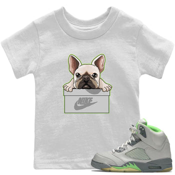 Jordan 5 Green Bean Sneaker Match Tees French Bulldog Sneaker Tees Jordan 5 Green Bean Sneaker Release Tees Kids Shirts