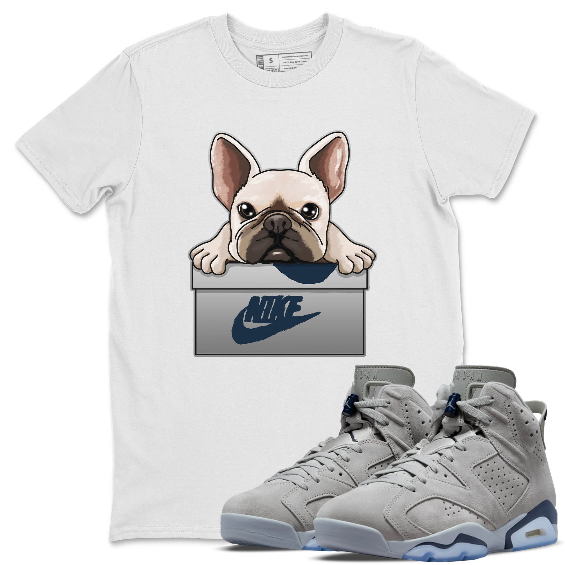 Jordan 6 Georgetown Sneaker Match Tees French Bulldog Sneaker Tees Jordan 6 Georgetown Sneaker Release Tees Unisex Shirts