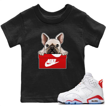 Jordan 6 Red Velvet Cookies Sneaker Match Tees French Bulldog Sneaker Tees Jordan 6 Red Velvet Cookies Sneaker Release Tees Kids Shirts