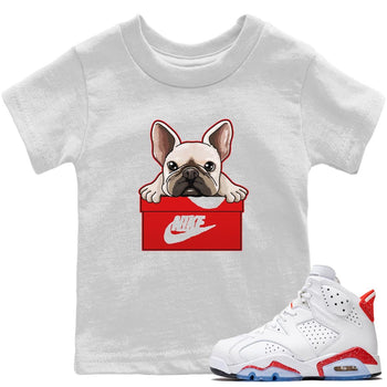 Jordan 6 Red Velvet Cookies Sneaker Match Tees French Bulldog Sneaker Tees Jordan 6 Red Velvet Cookies Sneaker Release Tees Kids Shirts