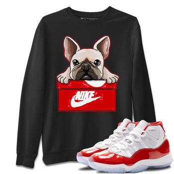 Jordan 11 Cherry Sneaker Match Tees French Bullodg Sneaker Tees Jordan 11 Cherry Sneaker Release Tees Unisex Shirts