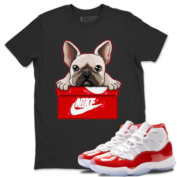 Jordan 11 Cherry Sneaker Match Tees French Bullodg Sneaker Tees Jordan 11 Cherry Sneaker Release Tees Unisex Shirts