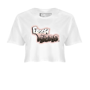 11s Neapolitan sneaker shirt to match jordans Fresh Kicks sneaker tees Air Jordan 11 Neapolitan SNRT Sneaker Tees Sneaker Matching Clothing Brand White 2 Crop T-Shirt