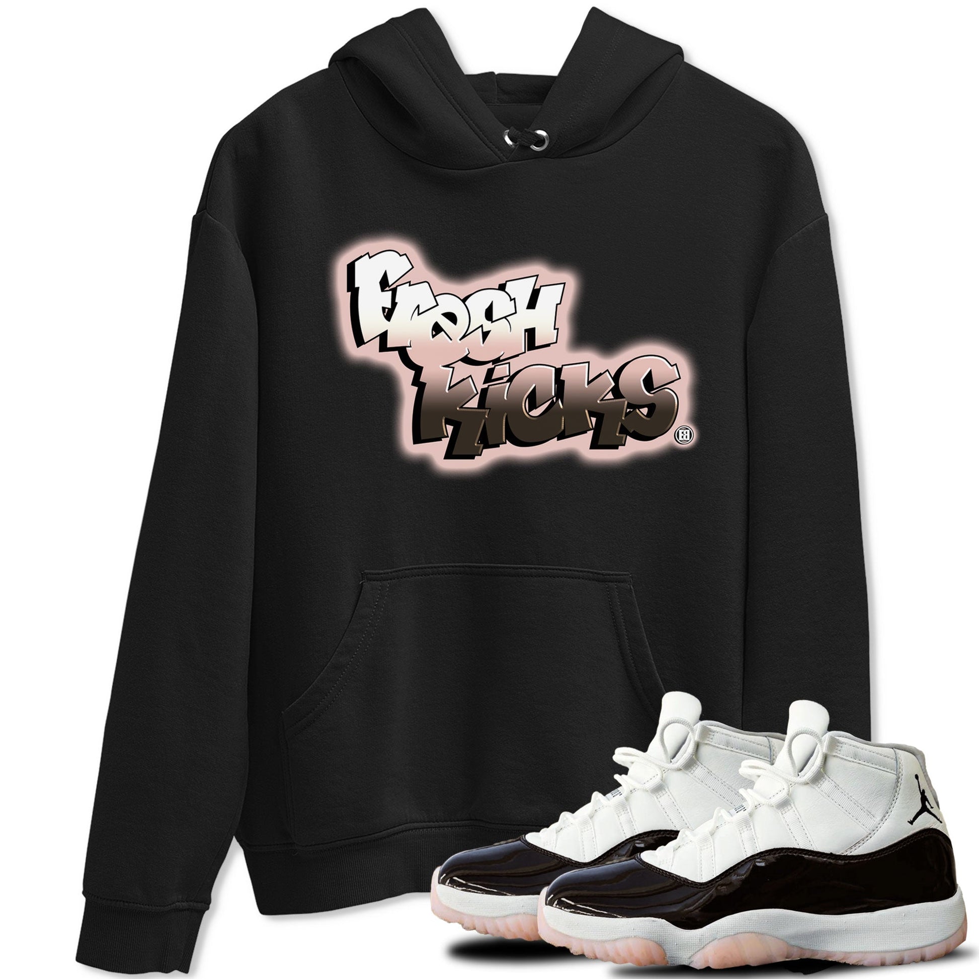 11s Neapolitan sneaker shirt to match jordans Fresh Kicks sneaker tees Air Jordan 11 Neapolitan SNRT Sneaker Tees Sneaker Matching Clothing Brand Unisex Sneaker Tee Black 1 T-Shirt
