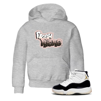 11s Neapolitan sneaker shirt to match jordans Fresh Kicks sneaker tees Air Jordan 11 Neapolitan SNRT Sneaker Tees Sneaker Matching Clothing Brand Baby Toddler Heather Grey 1 T-Shirt