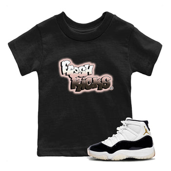 11s Neapolitan sneaker shirt to match jordans Fresh Kicks sneaker tees Air Jordan 11 Neapolitan SNRT Sneaker Tees Sneaker Matching Clothing Brand Baby Toddler Black 1 T-Shirt