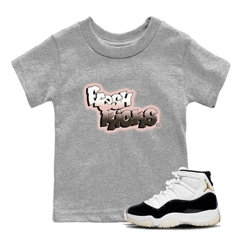 11s Neapolitan sneaker shirt to match jordans Fresh Kicks sneaker tees Air Jordan 11 Neapolitan SNRT Sneaker Tees Sneaker Matching Clothing Brand Baby Toddler Heather Grey 1 T-Shirt