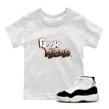 11s Neapolitan sneaker shirt to match jordans Fresh Kicks sneaker tees Air Jordan 11 Neapolitan SNRT Sneaker Tees Sneaker Matching Clothing Brand Baby Toddler White 1 T-Shirt
