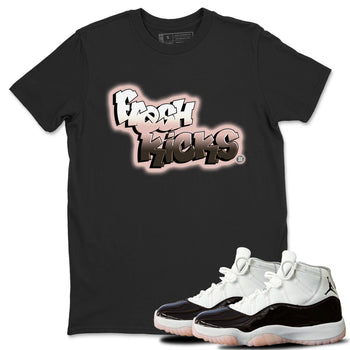 11s Neapolitan sneaker shirt to match jordans Fresh Kicks sneaker tees Air Jordan 11 Neapolitan SNRT Sneaker Tees Sneaker Matching Clothing Brand Unisex Sneaker Tee Black 1 T-Shirt