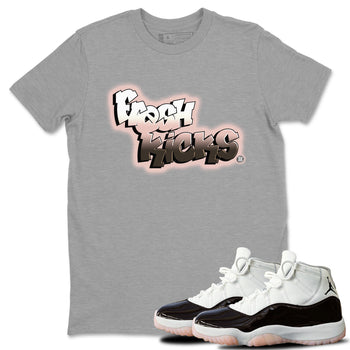11s Neapolitan sneaker shirt to match jordans Fresh Kicks sneaker tees Air Jordan 11 Neapolitan SNRT Sneaker Tees Sneaker Matching Clothing Brand Unisex Sneaker Tee Heather Grey 1 T-Shirt
