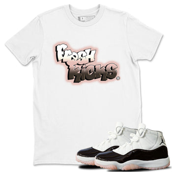 11s Neapolitan sneaker shirt to match jordans Fresh Kicks sneaker tees Air Jordan 11 Neapolitan SNRT Sneaker Tees Sneaker Matching Clothing Brand Unisex Sneaker Tee White 1 T-Shirt