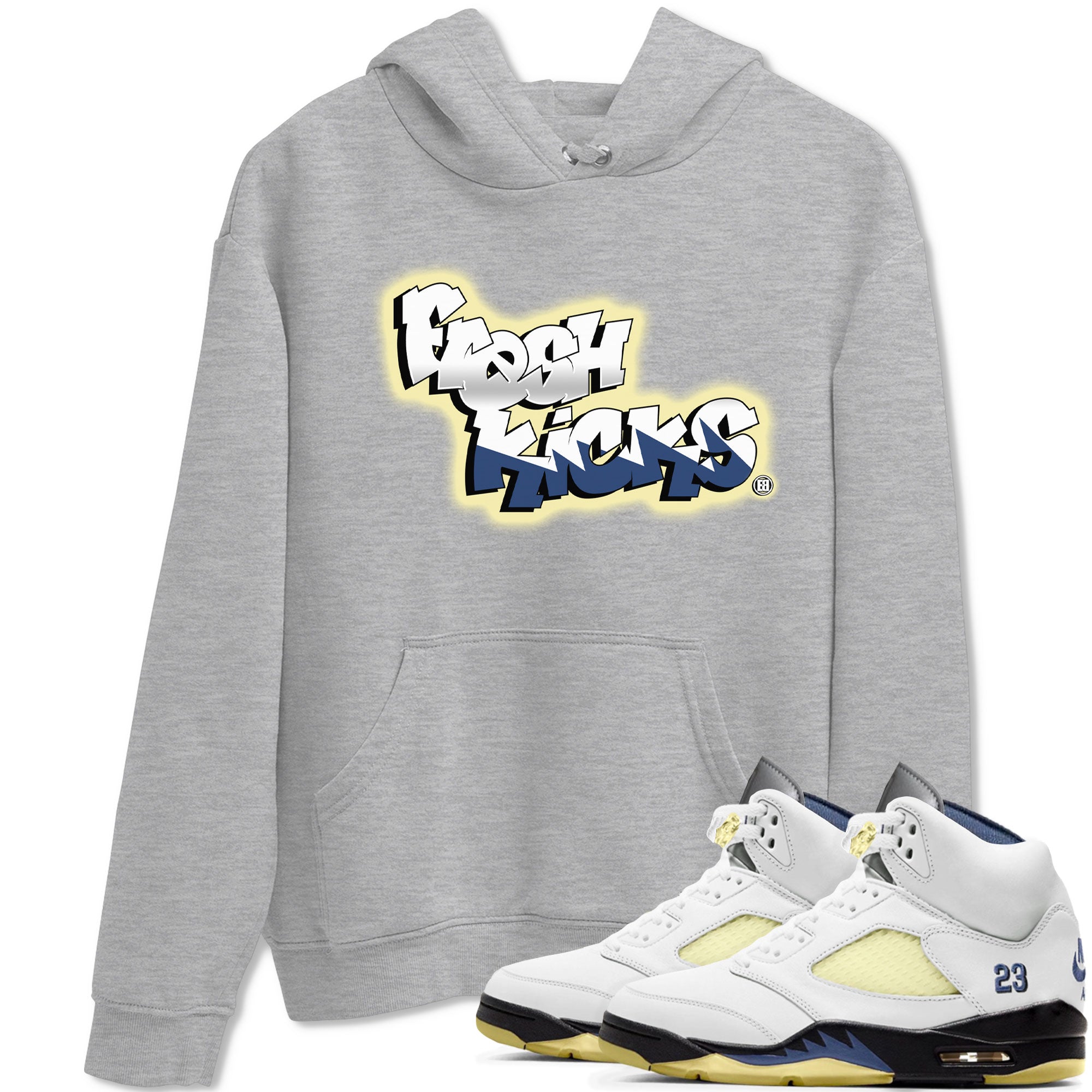 Air Jordan 5 A Ma Maniere x Photon Dust shirt to match jordans Fresh Kicks sneaker tees Air Jordan 5 x A Ma Maniere "Dawn" SNRT Sneaker Tees Sneaker Matching Clothing Brand Unisex Sneaker Tee Heather Grey 1 T-Shirt