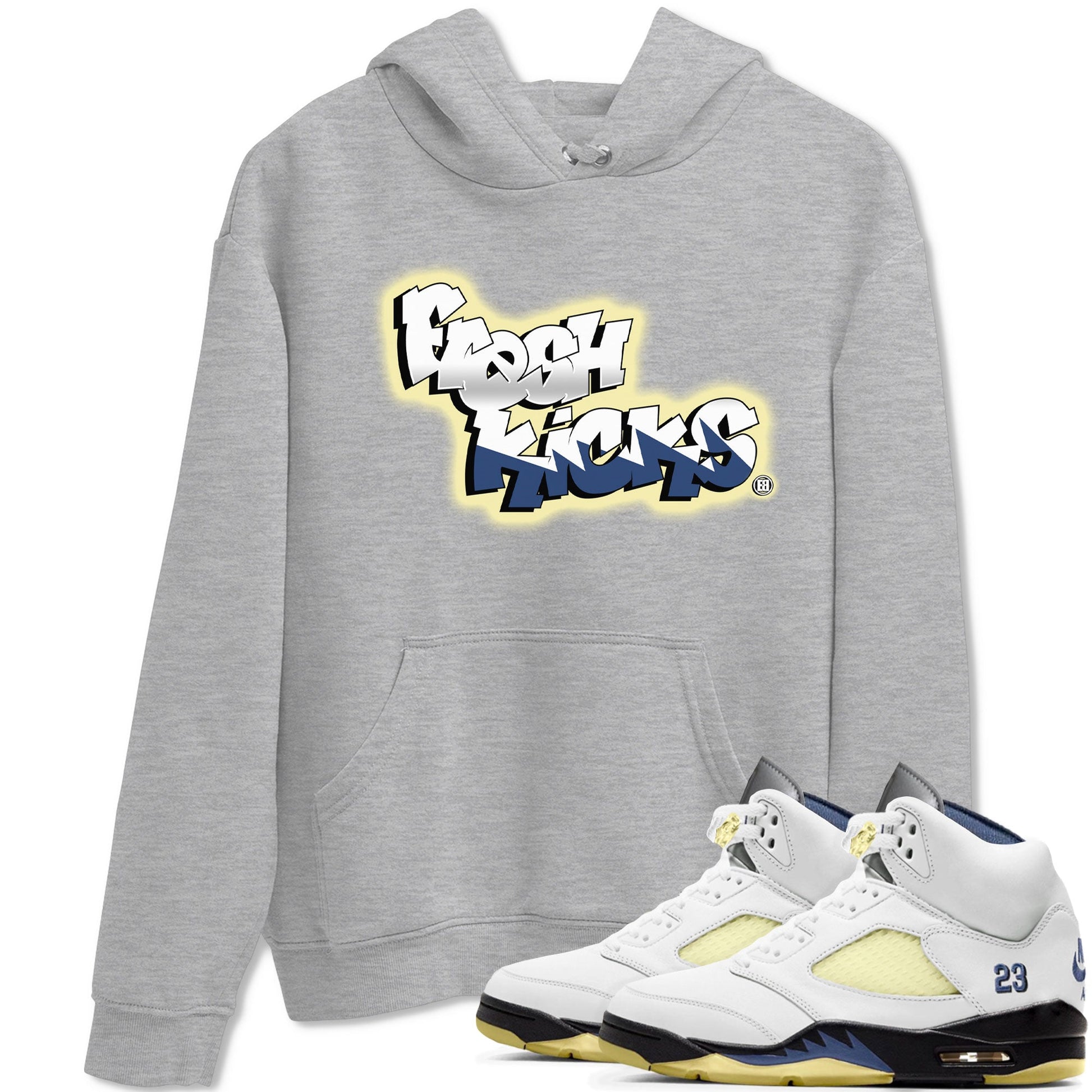 Air Jordan 5 A Ma Maniere x Photon Dust shirt to match jordans Fresh Kicks sneaker tees Air Jordan 5 x A Ma Maniere "Dawn" SNRT Sneaker Tees Sneaker Matching Clothing Brand Unisex Sneaker Tee Heather Grey 1 T-Shirt